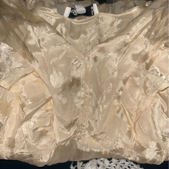 Cream Ruffled Blouse - Picture 8 of 8